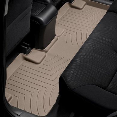 Килимки у салон Honda CR-V 2012-, з бортом, задні, бежеві, Weathertech 454022