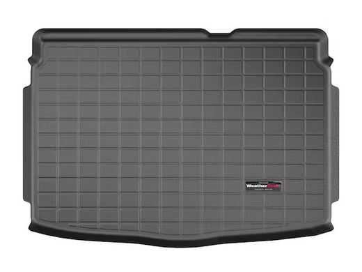 Килимок в багажник Kia Soul 2020- с полкою,нижнє положення чорний