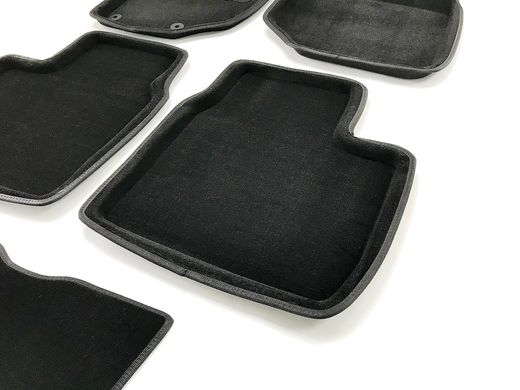 3D килимки в салон Peugeot 301/Citroen C-Elysee 2013- ворсові чорні 5шт 84974 Seintex