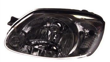 Фара передня Hyundai Accent 2 2003-2006, ліва H4., з білим поворотомником, електричне регулювання, Depo, 221-1130L-LDEMC
