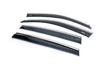 Дефлектори вікон (з хром молдингом) Volkswagen Tiguan 2007-2016 Niken 047VW060201