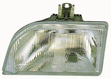 Фара передняя Ford Fiesta 3 1989-1997, правая H4, механическая регулировка, Depo, 431-1110R-LD-E