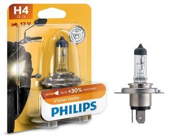 Автолампа H4 Vision moto+30% 12V 60/55W P43t-38 (блистер 1шт)