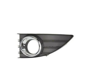 Решітка бампера Renault Fluence 2010-2013, з отвором противотуманки, ліва, з хромом, AVTM, 261523809R, 5628 911