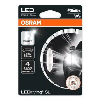 Автолампа C5W Ledriving LED 12V 0.6W SV8,5-8 (блистер 1шт)