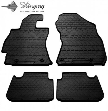 Гумові килимки Subaru Outback 5 (BS) (2014-) (design 2016) with plastic clips HND (2 шт) 1029062 Stingray