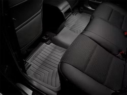 Килимки у салон Toyota Corolla 2006-2013, задні, роздільні, чорні, Weathertech 441092