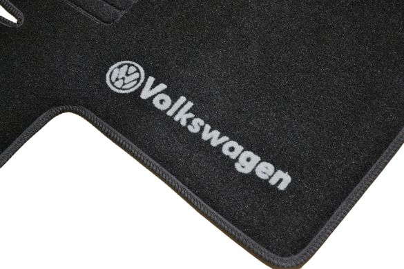 Ворсові килимки Volkswagen T5 (2004-) (1+2) /чорні BLCCR1692 AVTM