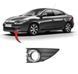 Решетка бампера Renault Fluence 2010-2013, с отв. п/тум., левая, с хромом, AVTM, 261523809R, 5628 911 2