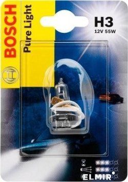 Автолампа H3 Xenon Blue 12V 55W PK22S (блистер 1шт)