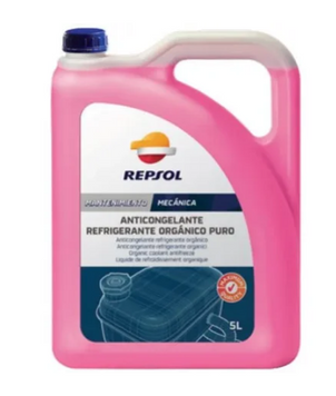 Антифриз-концентрат Repsol ANTICONGELANTE ORGANICO PURO, G12+, красный, 5л REPSOL RP703R39