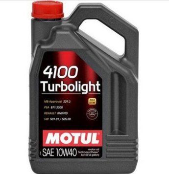 Моторное масло Motul 4100 TURBOLIGHT 10W-40 5л Motul 387606