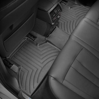 Килимки в салон BMW X5/X6 2014- з бортиком, задні, чорні 445592 Weathertech