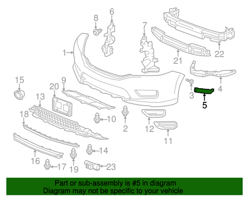 Крепление переднего бампера Honda Accord SD 2013-2015, EUR/USA, левое, возле крыла, AVTM, 71198T2AA01, 183029933