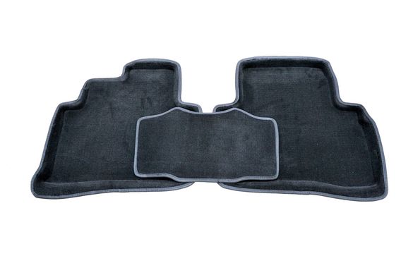 3D килимки в салон Hyundai Tucson 2015- ворсові чорні 5шт 87314 Seintex