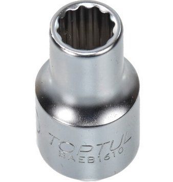 Головка торцевая 1/2" 10мм 12-гранная TOPTUL BAEB1610