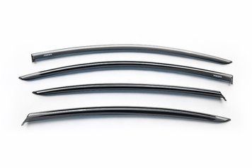Дефлектори вікон (з хром молдингом) Volkswagen Passat B6/B7 Sd 2005-2015 4шт Niken 047VW180201