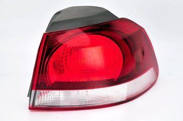 Фонарь задний Volkswagen Golf 6 2008-2012, правый, наружный дымчатый, Depo, 441-19A1R-UE2