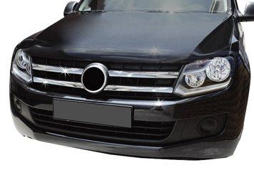 Накладки хромовані на решітку радіатора (4шт) Volkswagen Amarok 2010-, Carmos 6455957