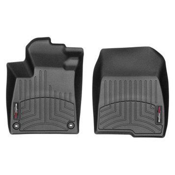 Коврики в салон Honda Accord 2018-, с бортом, передние, черные, Weathertech 4412641