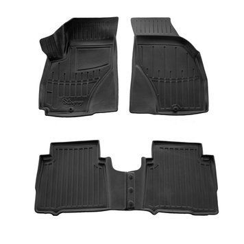 Килимки у салон Hyundai Santa Fe SM 2001-2006 з бортом, поліуретан, 5шт Stingray 5009464