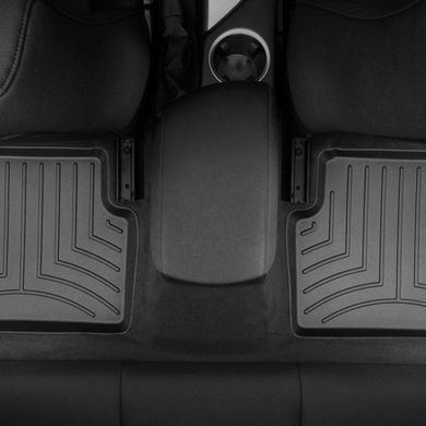 Килимки в салон BMW X1 2010- з бортиком, задні, чорні 443652 Weathertech