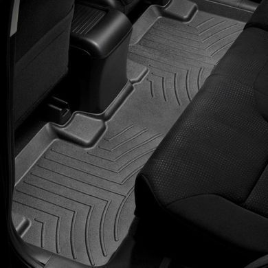 Килимки у салон Honda CR-V 2012-, з бортом, задні, чорні, Weathertech 444022
