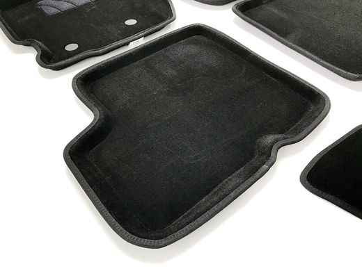 3D килимки в салон Renault Duster 2015-2017 ворсові чорні 5шт 89353 Seintex
