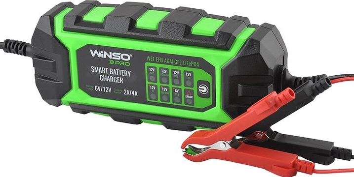 Зарядний пристрій WINSO PRO 8LEDs (6V/12V, 4A, 120Ач) Winso 139310