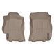 Коврики в салон Subaru Legacy 2015-, с бортом, передние, бежевые, Weathertech 457081 1