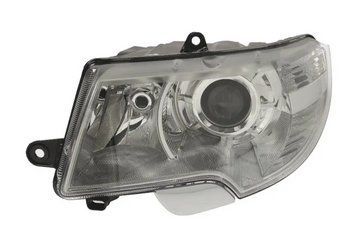 Фара передня Skoda Superb (3T) 2008-2013, ліва, з омивачем, без лого, електричне регулювання, Depo, 6400 R1-E