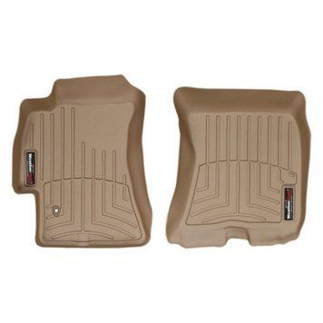 Коврики в салон Subaru Outback/Legacy 2005-2009, с бортом, передние, бежевые, Weathertech 450831