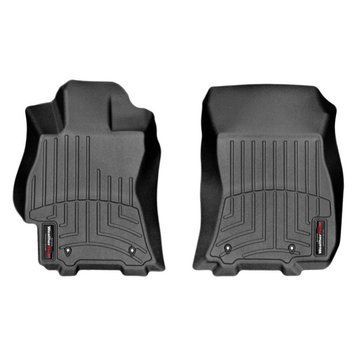 Коврики в салон Subaru Legacy 2015-, с бортом, передние, черные, Weathertech 447081