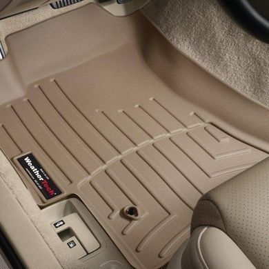 Коврики в салон Subaru Outback/Legacy 2005-2009, с бортом, передние, бежевые, Weathertech 450831