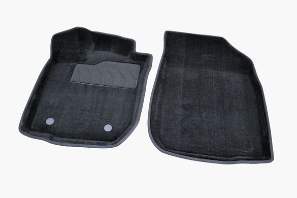 3D килимки в салон Renault Logan II 2013- ворсові чорні 5шт 88364 Seintex