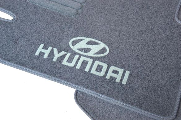 Ворсові килимки Hyundai Sonata (2004-2015) / сірі, кт. 5шт GRCR1238 AVTM