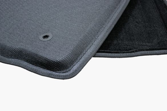 3D килимки в салон Renault Logan II 2013- ворсові чорні 5шт 88364 Seintex