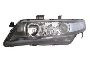 Фара передня Honda Accord 7 2005-2008, ліва H1/H1, електричне регулювання, чорна рамка, Depo, 217-1162L-LDEM2