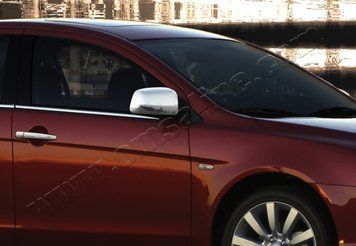 Накладки хромированные на зеркала (2шт) Mitsubishi Lancer 2007-, OmsaLine, 4911111