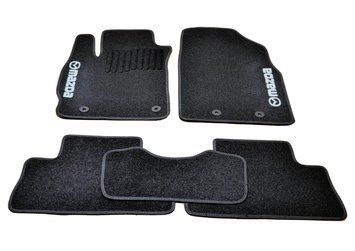 Коврики в салон (ворсовые) Mazda CX-7 2006-2012, черные, 5шт, AVTM BLCCR1323