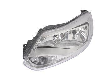 Фара передняя Ford Focus 3 2012-2014, левая, серая рамка, Depo, 431-11A4LMLDEM1