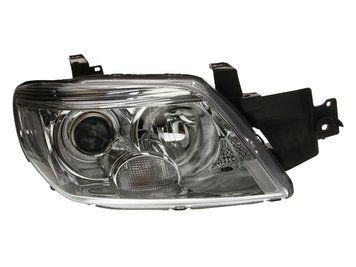 Фара передняя Mitsubishi Outlander 2005-2007, правая HB3/H1, хром рамка, механическая регулировка, Depo, 214-1179R-LD-E1