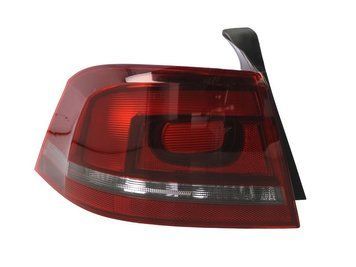 Ліхтар задній Volkswagen Passat B7 2011-2014, лівий, зовнішній, димчастий, Depo, 441-19C2L-UE2