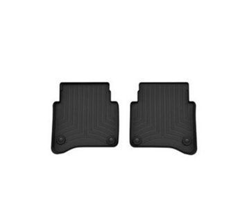 Коврики в салон Ford F150 2015-2021, CrewCab, раздельные сиденья, без ящика, задние, черные, Weathertech 446972IM