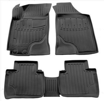 Коврики в салон Kia Cerato 1 2004-2008, с бортом, полиуретан, 5шт, Stingray, 5010115