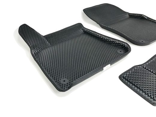 3D килимки в салон Volkswagen Touareg (2018-) чорні 3D-EVA, 5шт Seintex