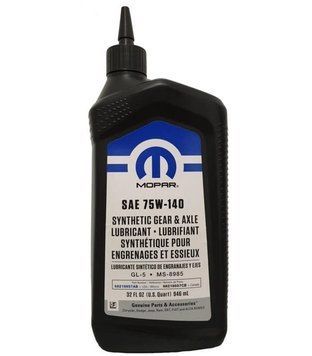 Трансмиссионное масло Chrysler/Mopar Synthetic Gear & Axle Lubricant 75W-140 0,946л Chrysler 68218657AB