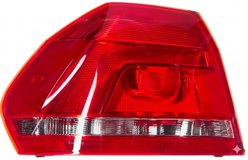 Ліхтар задній Volkswagen Passat B7 2011-2015, USA, лівий, без ламп (LED/P21W), зовнішній, Depo, 341-1932L-AC
