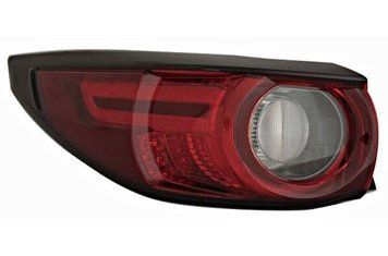 Фонарь задний Mazda CX-5 2017-2021, правый, без ламп (LED/WY21E), внешний, Depo, 216-19AKR-UE