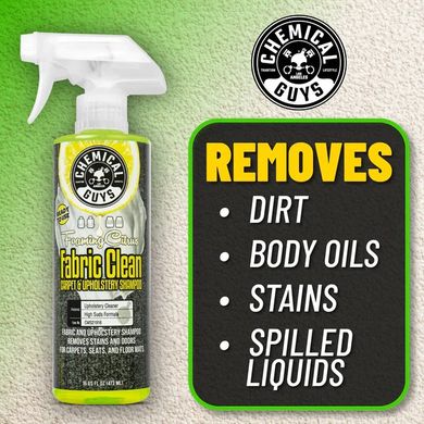 Очищувач Chemical Guys для оббивки та килимів з ароматом цитрусу Foaming Citrus Fabric Clean (готовий спрей) 473 Chemical Guys CWS21916